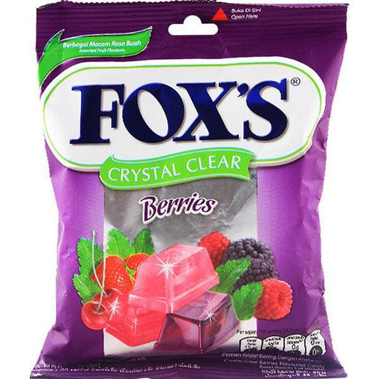 FOX'S CRYSTAL CLEAR 90G BERRIES BAG - Nazar Jan's Supermarket