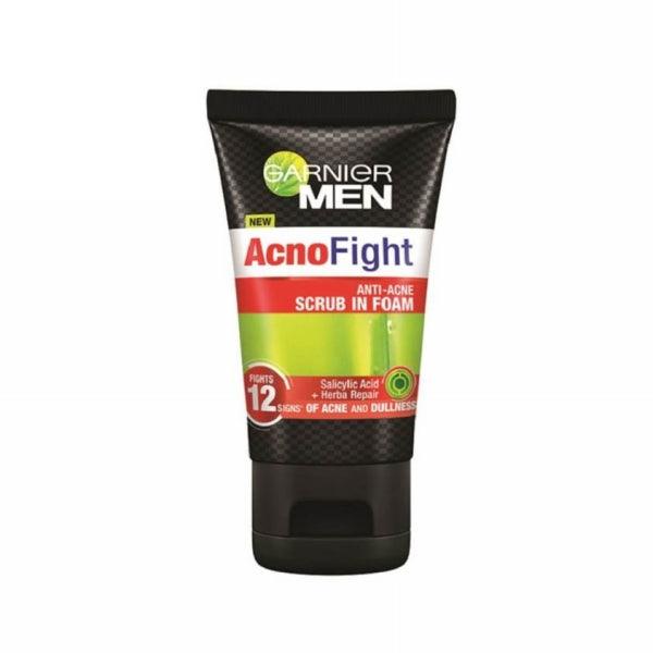 GARNIER MEN ACNO FIGHT ANTI-ACNE SCRUB IN FOAM 100ML - Nazar Jan's Supermarket