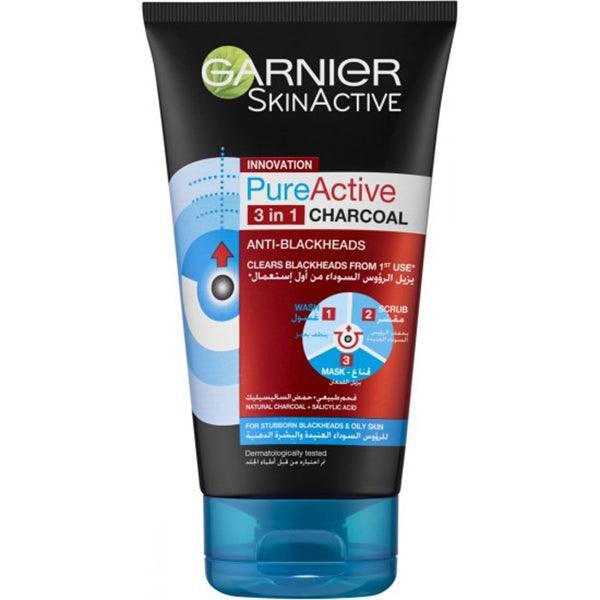 GARNIER PURE ACTIVE 3IN1 CHARCOAL 150ML - Nazar Jan's Supermarket