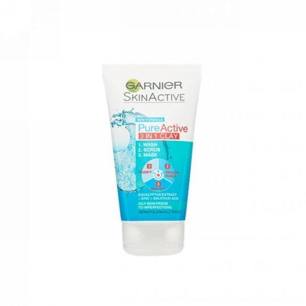 GARNIER PURE ACTIVE 3IN1 CLAY 150ML - Nazar Jan's Supermarket