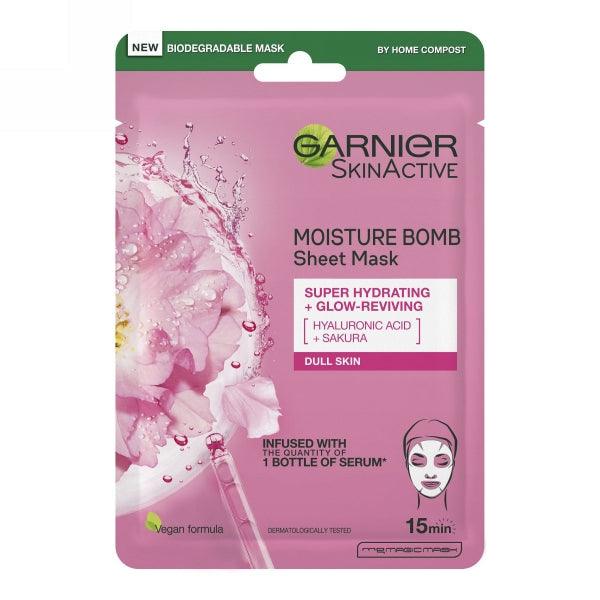 GARNIER SKIN ACTIVE MOISTURE BOMB SHEET MASK DULL SKIN - Nazar Jan's Supermarket