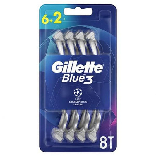 GILLETTE BLUE 3 CHAMPIONS LEAGUE 6+2 RAZOR - Nazar Jan's Supermarket