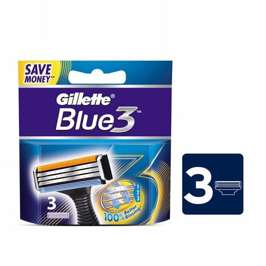 GILLETTE BLUE3 CARTRIDGES 3PCS - Nazar Jan's Supermarket