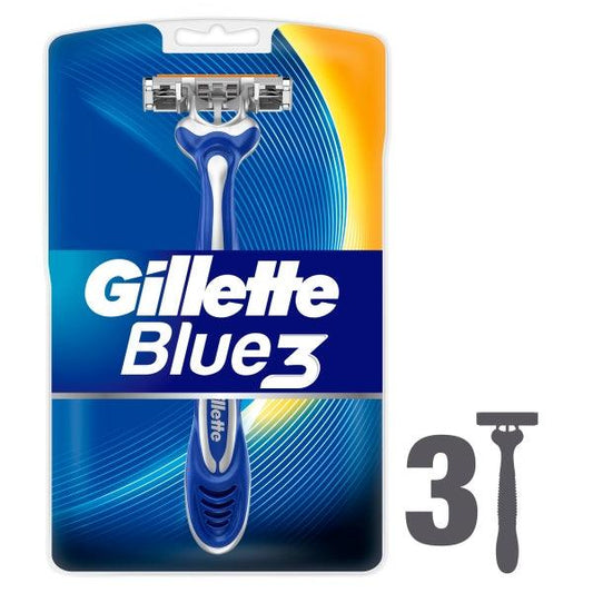 GILLETTE BLUE3 RAZOR 3PCS - Nazar Jan's Supermarket