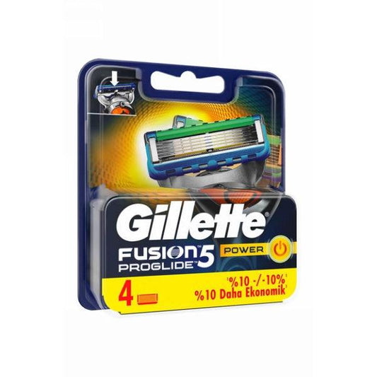 GILLETTE FUSION 5 PROGLIDE POWER 4PCS - Nazar Jan's Supermarket