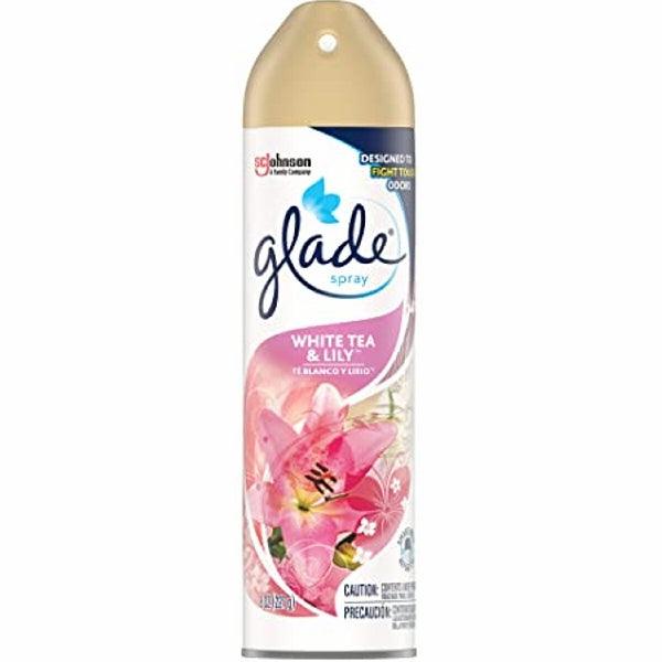 GLADE AIR FRESHNER WHITE TEA & LILY 227GM - Nazar Jan's Supermarket