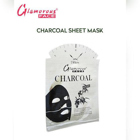 GLAMOROUS FACE MASK BLACK CHARCOAL - Nazar Jan's Supermarket