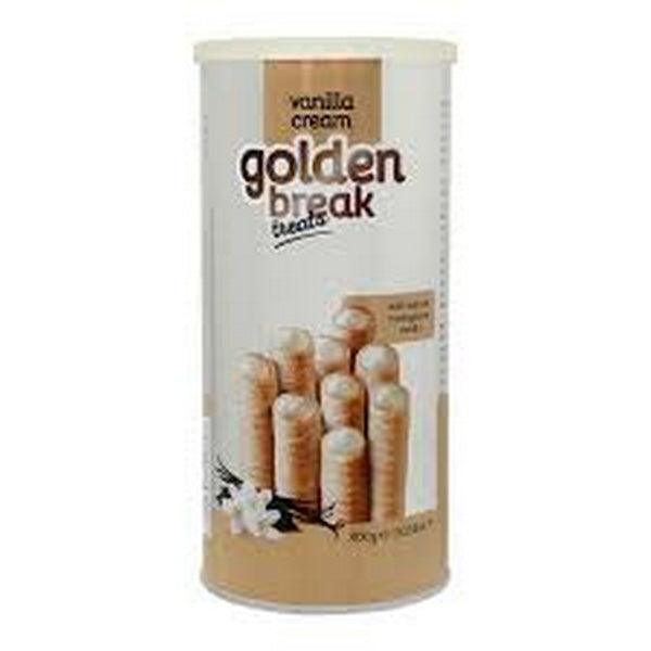 GOLDEN BREAK TREATS WAFER VANILLA CREAM 135GM - Nazar Jan's Supermarket