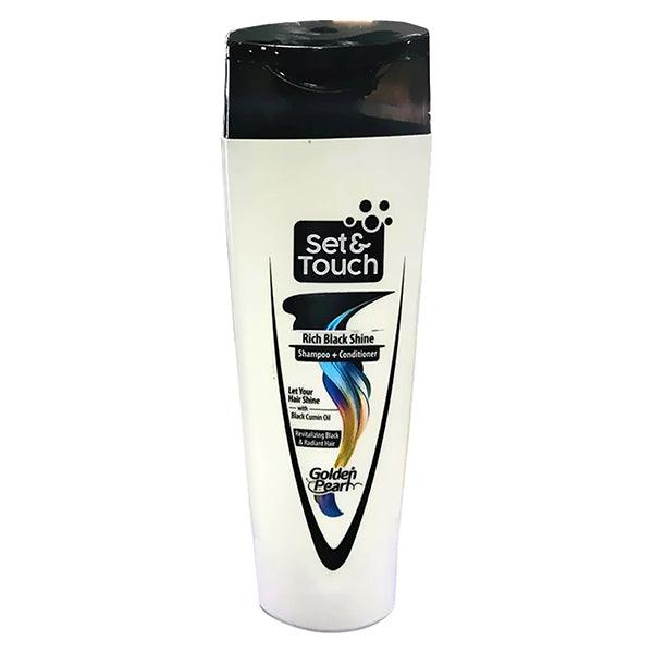 GOLDEN PEARL SET&TOUCH RICH BLACK SHINE SHAMPOO 200ML - Nazar Jan's Supermarket