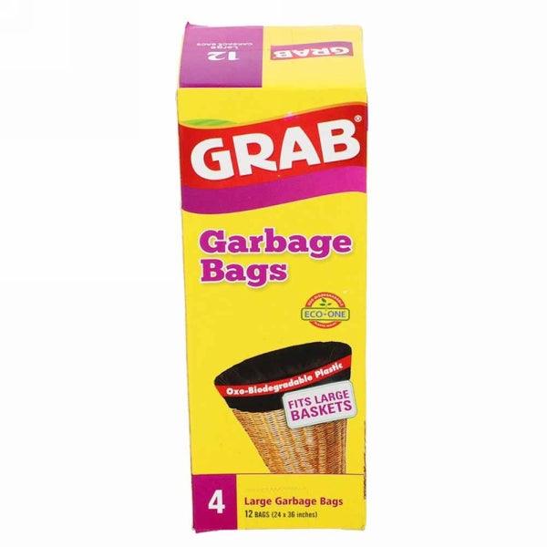 GRAB GARBAGE BAGS 4 LARGE 24X36 - Nazar Jan's Supermarket