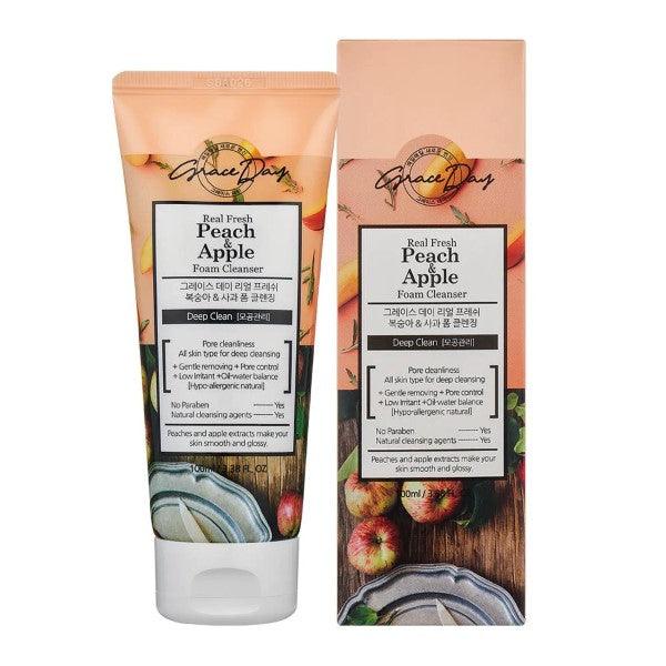 GRACE DAY REAL FRESH PEACH & APPLE FOAM CLEANSING 100ML - Nazar Jan's Supermarket