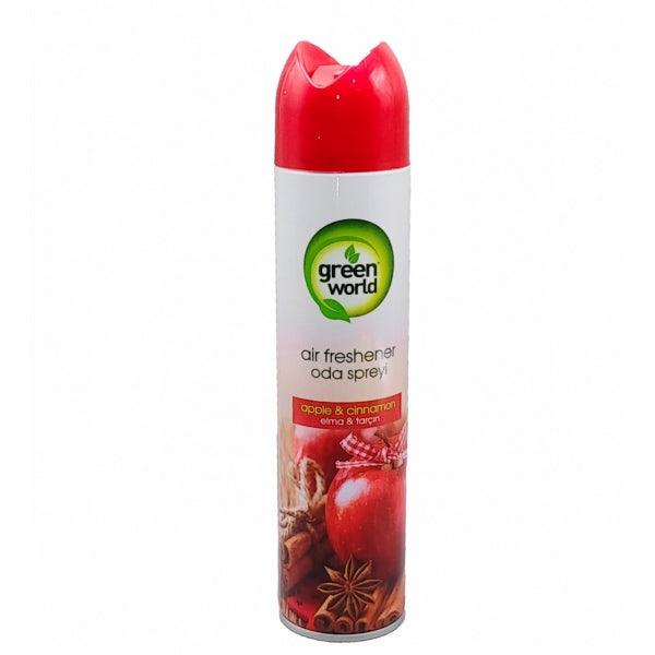 GREEN WORLD AIR FRESHENER APPLE & CINNAMON 300ML - Nazar Jan's Supermarket