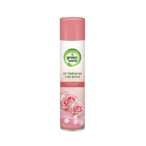 GREEN WORLD AIR FRESHENER ROSE & PEARL 300ML - Nazar Jan's Supermarket