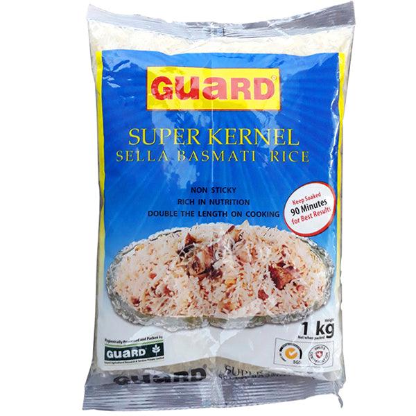 GUARD SUPER KERNEL SELLA BASMATI RICE 1KG - Nazar Jan's Supermarket