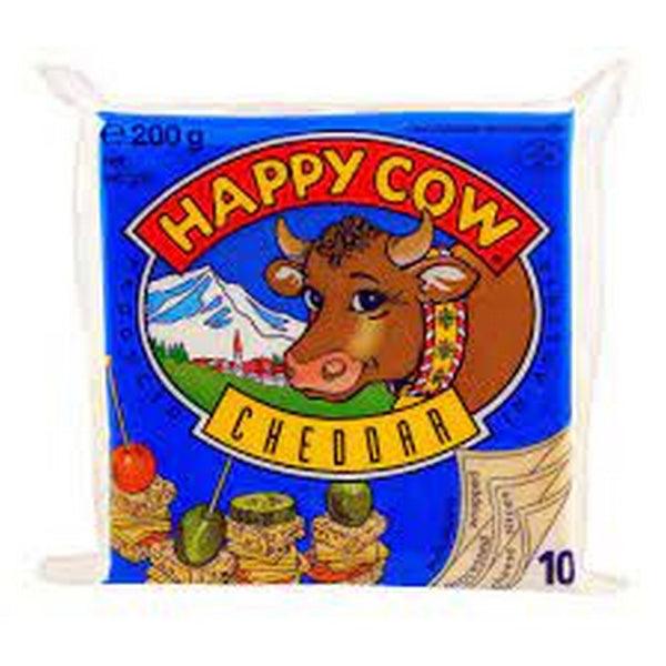 HAPPY COW CHEDDER CHEESE 10PCS 200GM - Nazar Jan's Supermarket