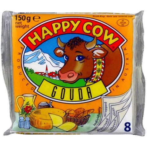 HAPPY COW YELLOW GOUDA CHESSE 150GM - Nazar Jan's Supermarket