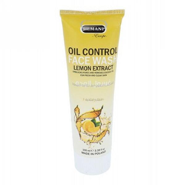 HEMANI FACE WASH OIL CONTROL LEMON EXTRACT 100ML - Nazar Jan's Supermarket