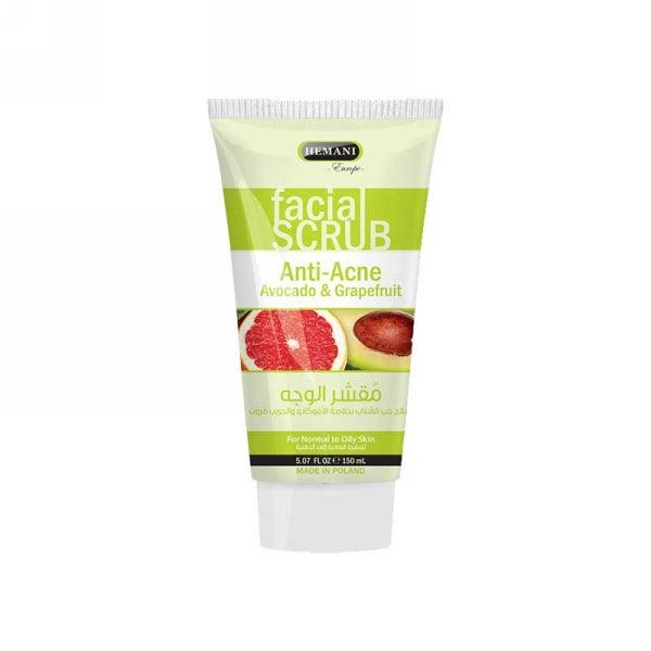 HEMANI FACIAL SCRUB ANTI ACENE AVCADO & GRAPE FRUIT 150ML - Nazar Jan's Supermarket