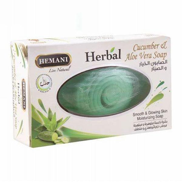 HEMANI HERBAL CUCUMBER & ALOE VERA SOAP 100GM - Nazar Jan's Supermarket