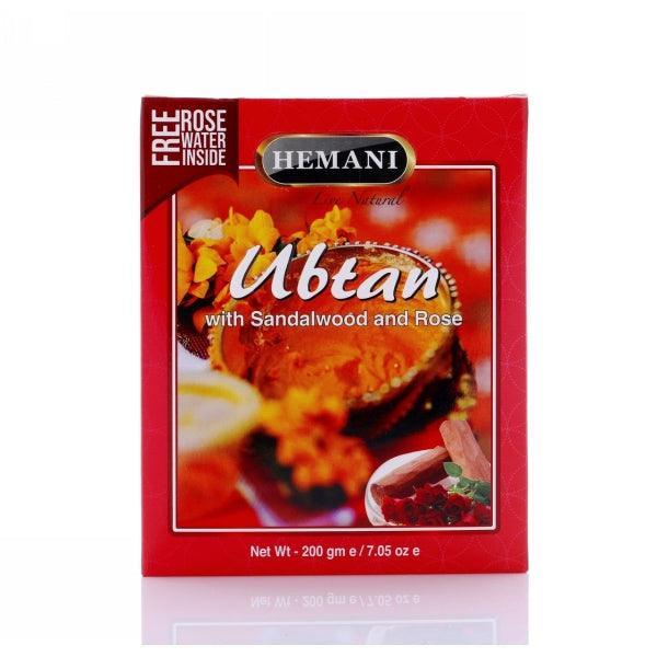 HEMANI UBTAN WITH SANDALWOOD & ROSE 200GM - Nazar Jan's Supermarket