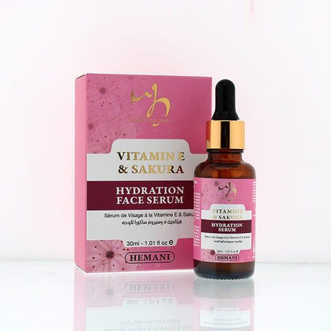 HEMANI VITAMIN E & SAKURA FACE SERUM 30ML - Nazar Jan's Supermarket