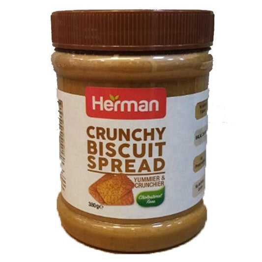 HERMAN BISCUIT SPREAD CRUNCHY 380GM - Nazar Jan's Supermarket