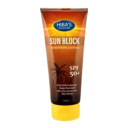 HIBAS SUN BLOCK WHITENING LOTION 150ML - Nazar Jan's Supermarket