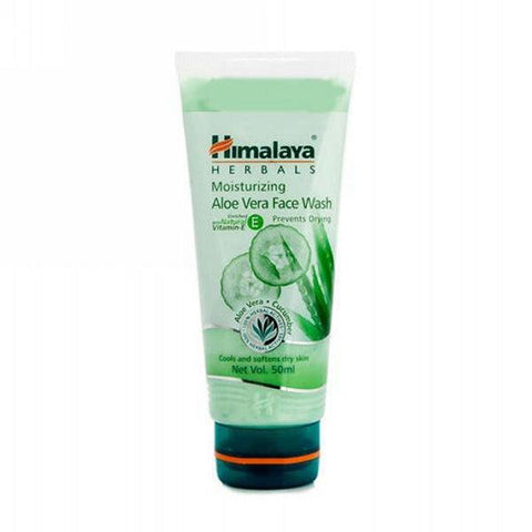 HIMALAYA MOISTURIZING ALOE VERA FACE WASH 50ML - Nazar Jan's Supermarket