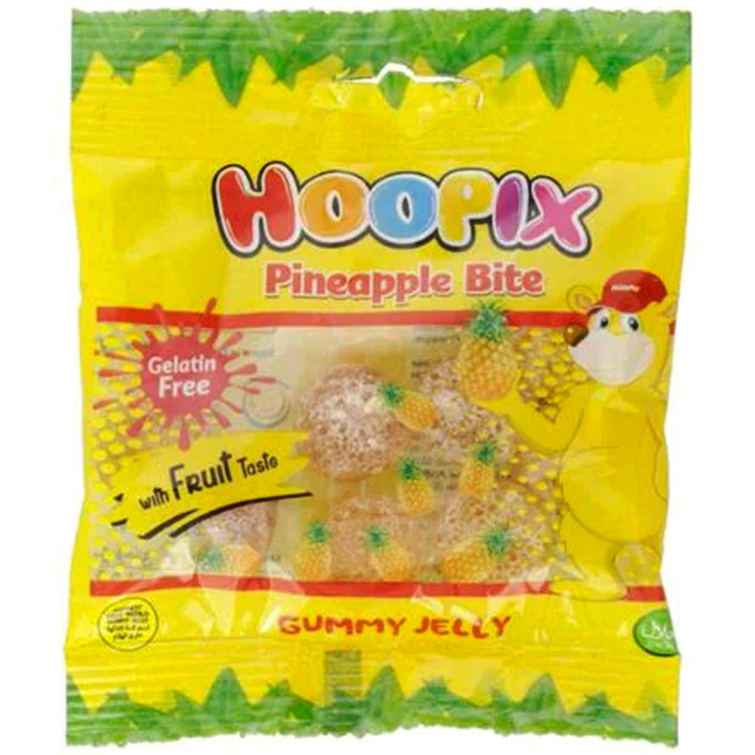 HOOPIX PINEAPPLE BITE GUMMY JELLY 90G - Nazar Jan's Supermarket