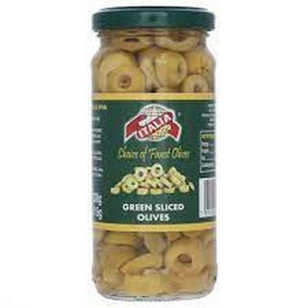 ITALIA GREEN STUFFED OLIVES 230 - Nazar Jan's Supermarket