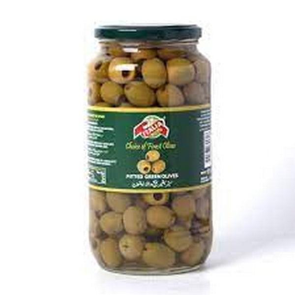 ITALIA PITTED GREEN OLIVES 935 - Nazar Jan's Supermarket