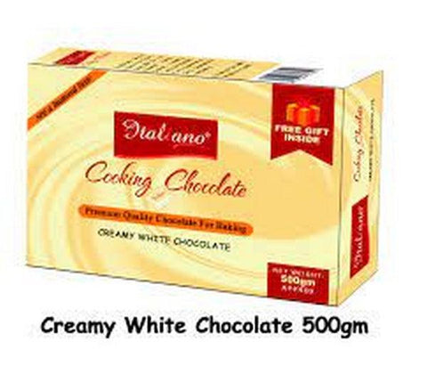 ITALIANO COOKING WHITE CHOCOLATE CREAMY 500G - Nazar Jan's Supermarket