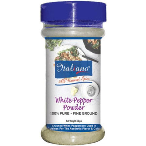 ITALIANO WHITE PEPPER POWDER 70G - Nazar Jan's Supermarket