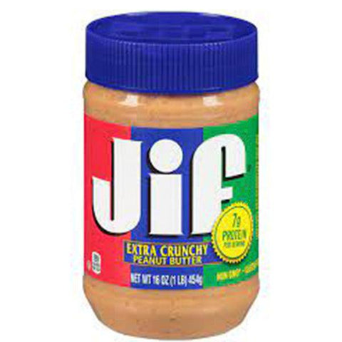 JIF EXTRA CRUNCHY PEANUT BUTTER 454GM - Nazar Jan's Supermarket