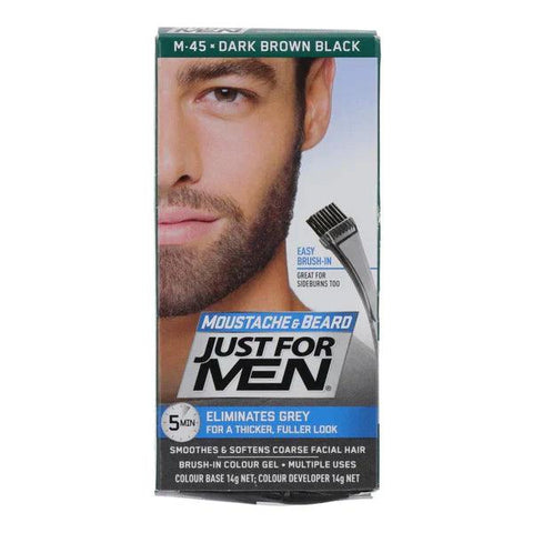 JUST FOR MAN BREAD COLOR DARK BROWN 28G - Nazar Jan's Supermarket