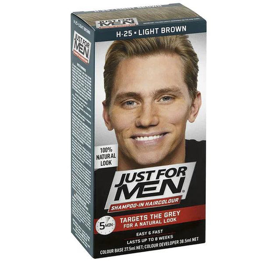 JUST FOR MAN HAIR COLOR LIGHT BROWN H25 - Nazar Jan's Supermarket