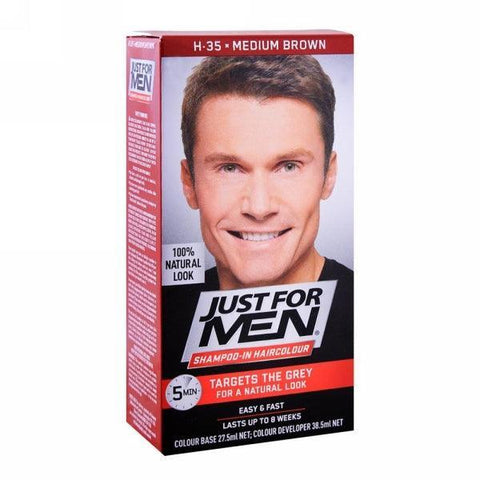 JUST FOR MAN HAIR COLOR MEDIUM BROWN - Nazar Jan's Supermarket
