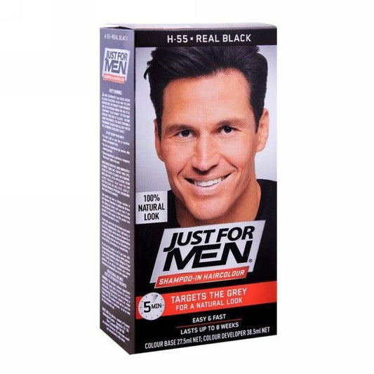 JUST FOR MAN HAIR COLOR REAL BLACK H55 - Nazar Jan's Supermarket