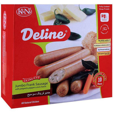 K&N JUMBO FRANK WITH JALAPENO PEPERS & CHEESE740G - Nazar Jan's Supermarket