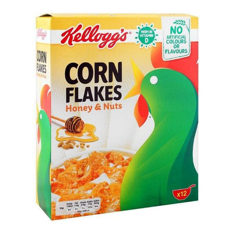 KELLOGGS CORN FLAKES HONEY & NUTS 375GM - Nazar Jan's Supermarket