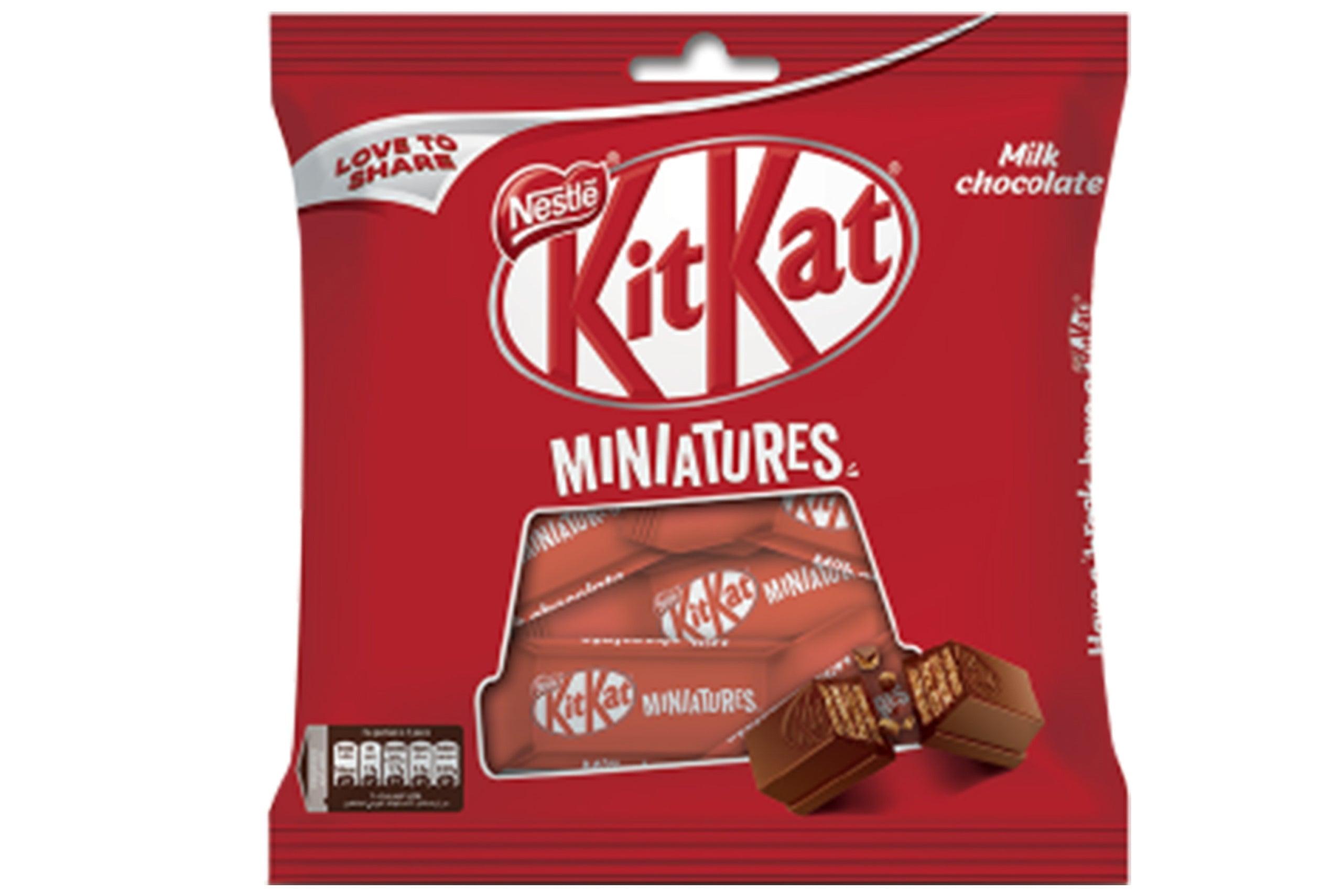 KIT KAT MINIATURES MILK CHOCOLATE 110GM - Nazar Jan's Supermarket