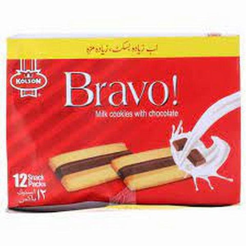 KOLSON BRAVO MILK COOKIES BISCUIT 1X6 - Nazar Jan's Supermarket