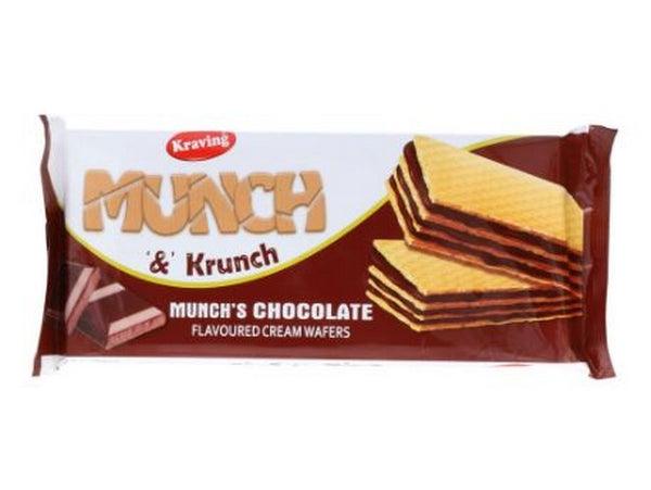 KRAVING MUNCH & KRUNCH CHOCOLATE WAFFERS 75G - Nazar Jan's Supermarket