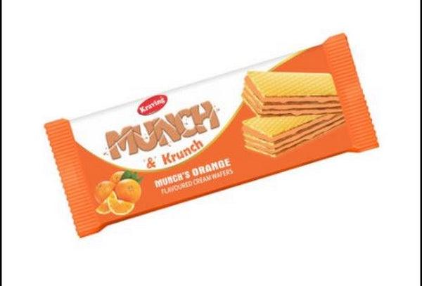 KRAVING MUNCH & KRUNCH ORAGNE WAFFERS 150G - Nazar Jan's Supermarket