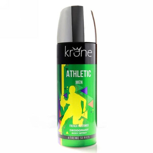 KRONE MEN ATHLETIC DEODORANT BODY SPRAY 200ML - Nazar Jan's Supermarket