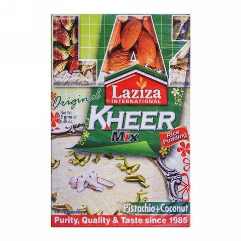 LAZIZA KHEER MIX PISTACHIO+COCONUT 155G - Nazar Jan's Supermarket