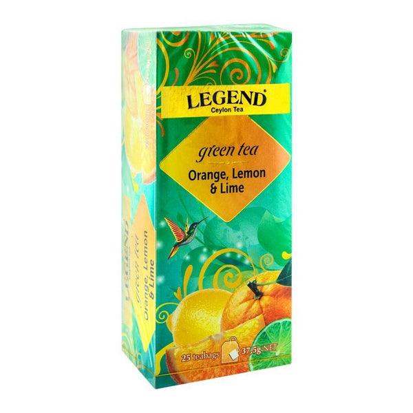 LEGEND ORANGE LEMON & LIME GREEN TEA 25 PCS - Nazar Jan's Supermarket