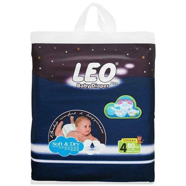 LEO BABY DIAPER MEGA PACK LARGE 80PCS - Nazar Jan's Supermarket