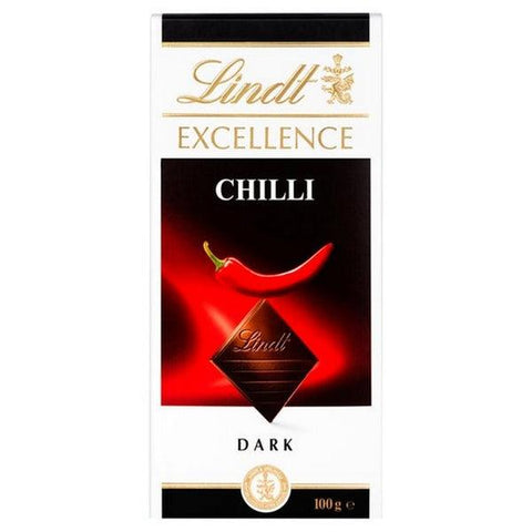 LINDT EXCELLENC CHILLI DARK 100GM - Nazar Jan's Supermarket