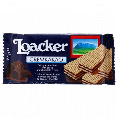 LOACKER CREMKAKAO WAFER 45GM - Nazar Jan's Supermarket